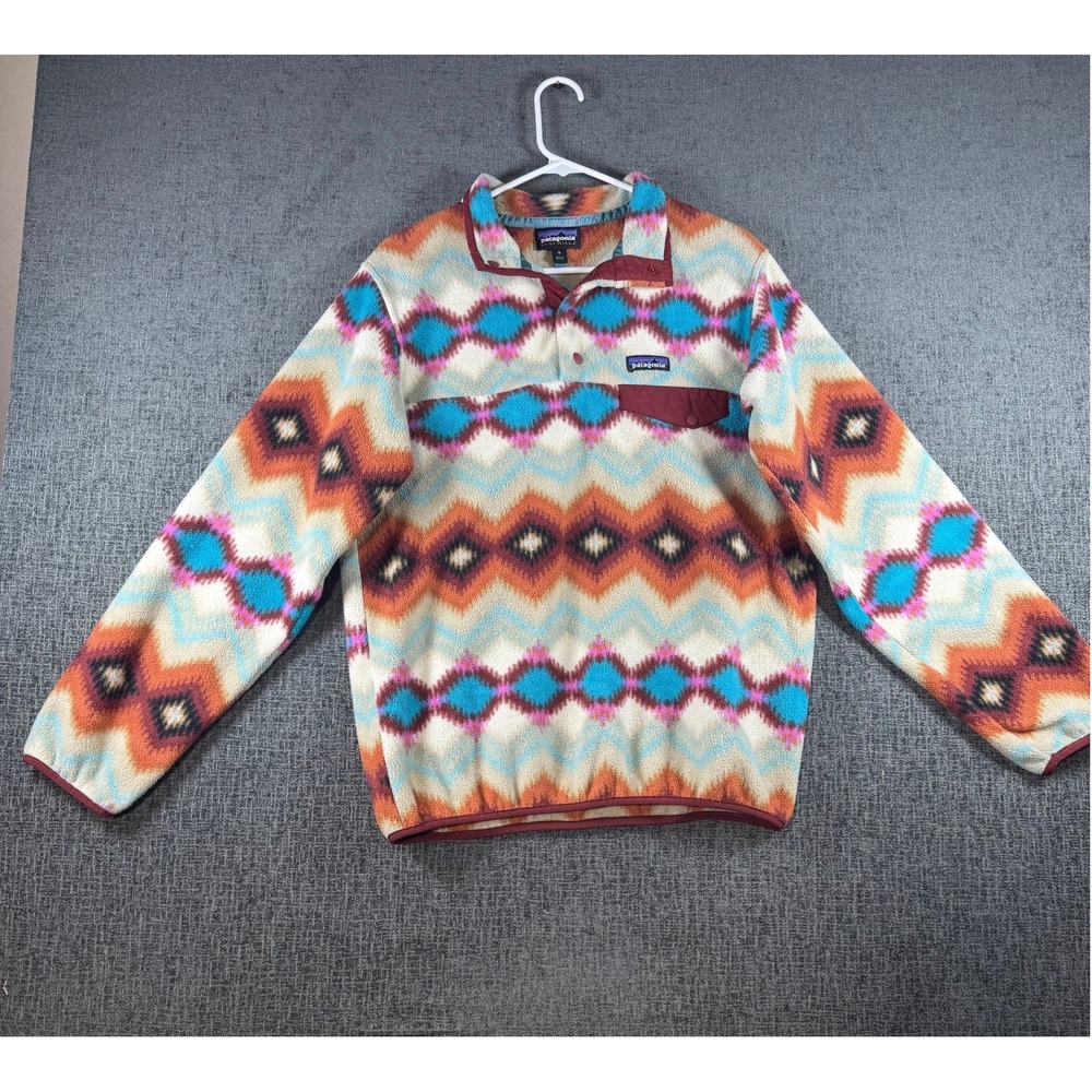 Patagonia Synchilla Snap-T Fleece Pullover Womens Medium Southwestern Geometric